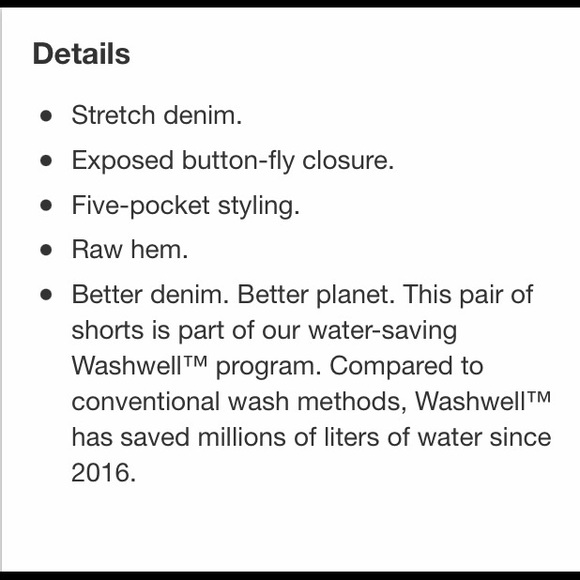 ♻️Reposted New Gap Denim high waisted button fly raw hem white denim shorts sz 4 - Picture 11 of 12